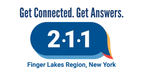 211 Helpline – Services for Allegany, Chemung, Schuyler, Steuben, and Yates Counties in New York Logo