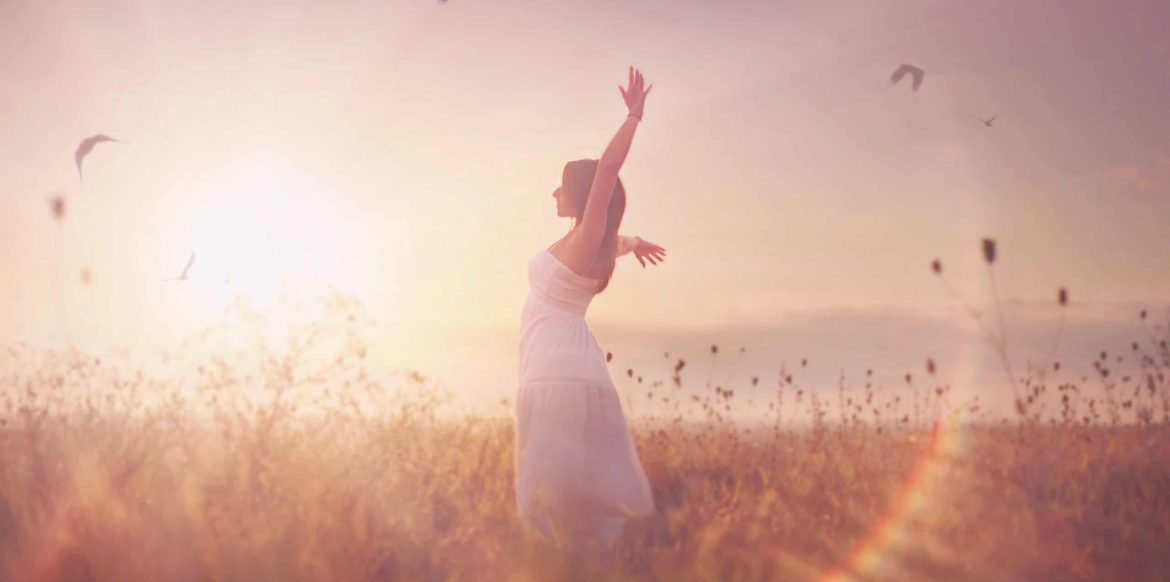 beautiful girl in a field.
