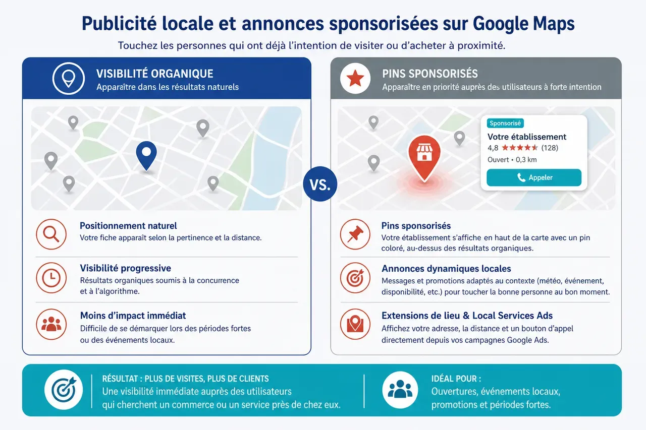 Google Maps en 2026 : stratégies pour transformer la carte en levier d’acquisition client - ADN DIGITAL Consultant SEO Mâcon (Saône-et-Loire), Consultant SEO Bourg-en-Bresse (Ain), Consultant SEO Lyon (Rhône) Google Maps en 2026: stratégies pour transformer la carte en levier d’acquisition client , Publicité locale et annonces sponsorisées sur Google Maps