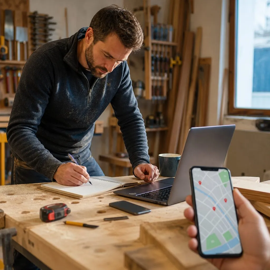 SEO local pour artisans : quelles actions prioriser quand on manque de temps ? - ADN DIGITAL Consultant SEO Mâcon (Saône-et-Loire), Consultant SEO Bourg-en-Bresse (Ain), Consultant SEO Lyon (Rhône) SEO local pour artisans : quelles actions prioriser quand on manque de temps ?