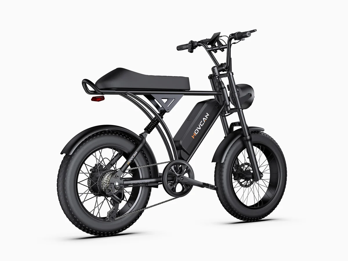 Movcan V40 Moped-Style Fat-Tire Electric Bike - Image 2