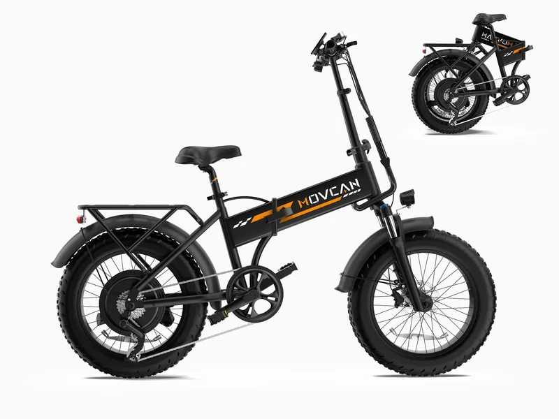 Movcan Q20 Folding Fat-Tire Electric Bike - Image 6