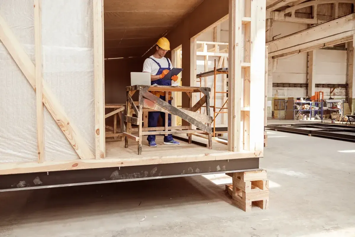 male-builder-writing-on-clipboard-at