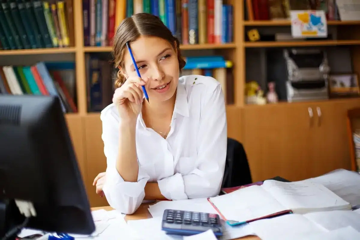 thoughtful-female-administrative
