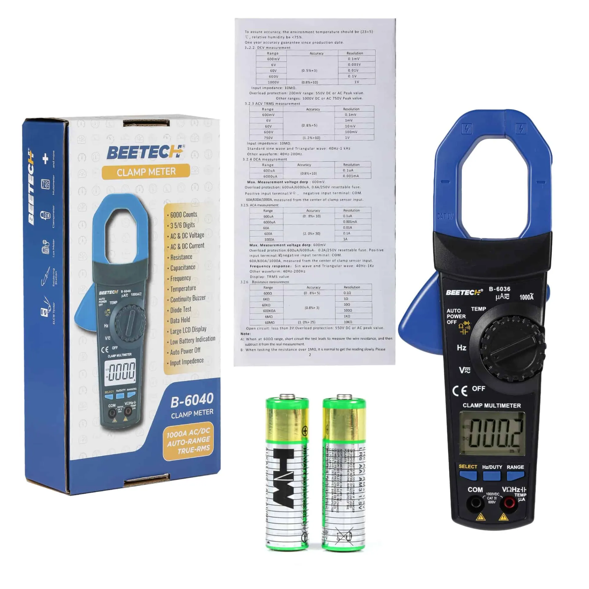 BEETECH B-6036 Digital Clamp Meter - Image 2