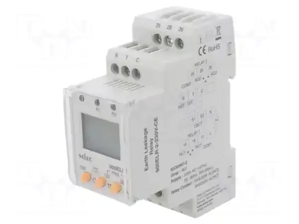 SELEC 900ELR-2-230V-CE Earth Leakage Relay