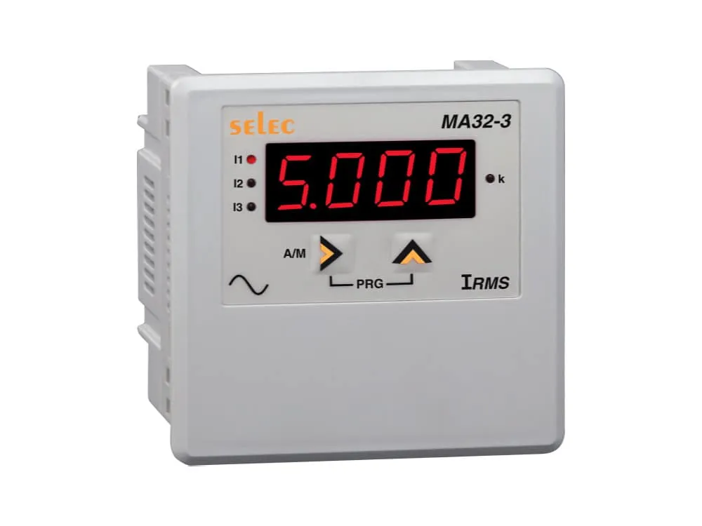 SELEC MA32-1-G-40/300V-CE Digital LED Ammeter