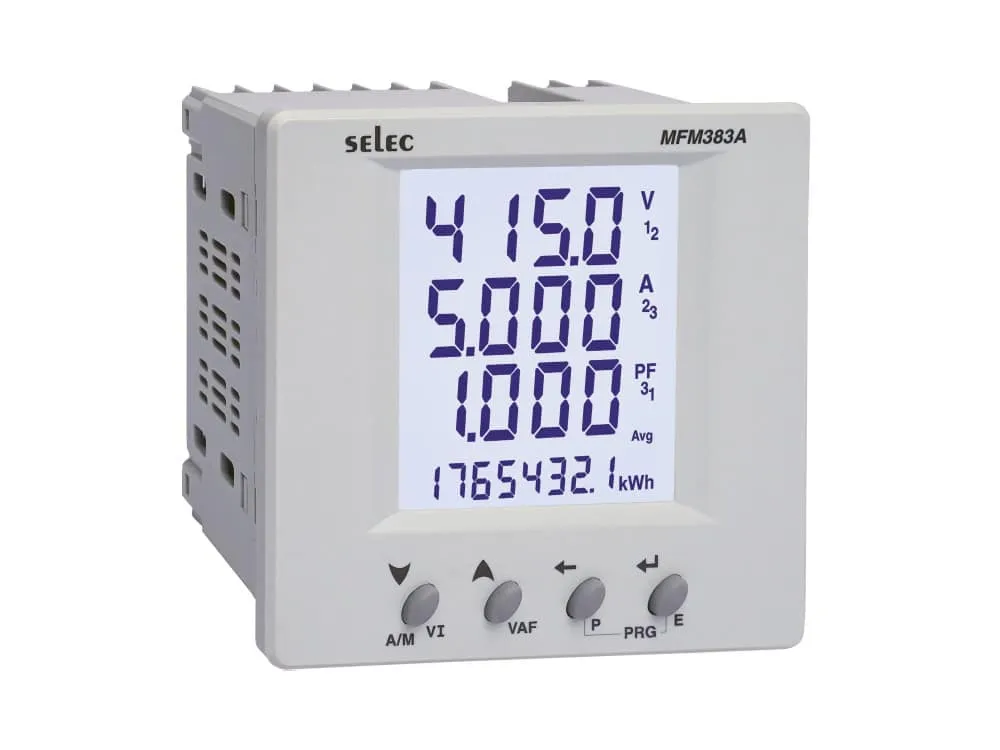 SELEC MFM383A-C-CE LCD Multifunction Meter