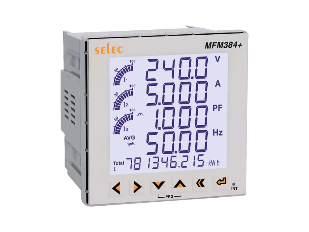 SELEC MFM384-C-D-CE-CL05-PLUS LCD Multifunction Meter