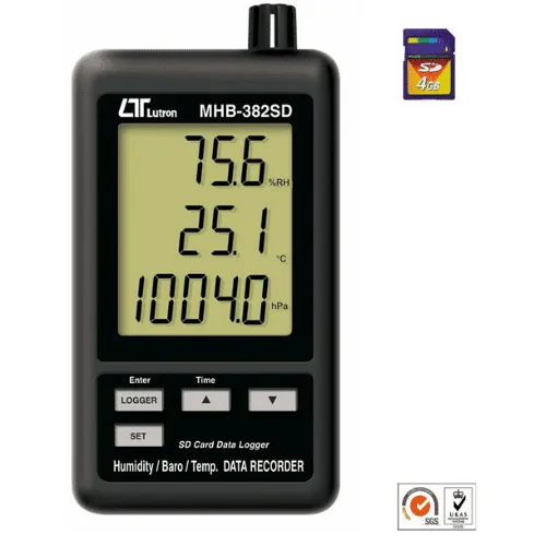 LUTRON MHB-382SD Humidity /Barometer/Temp.Meter