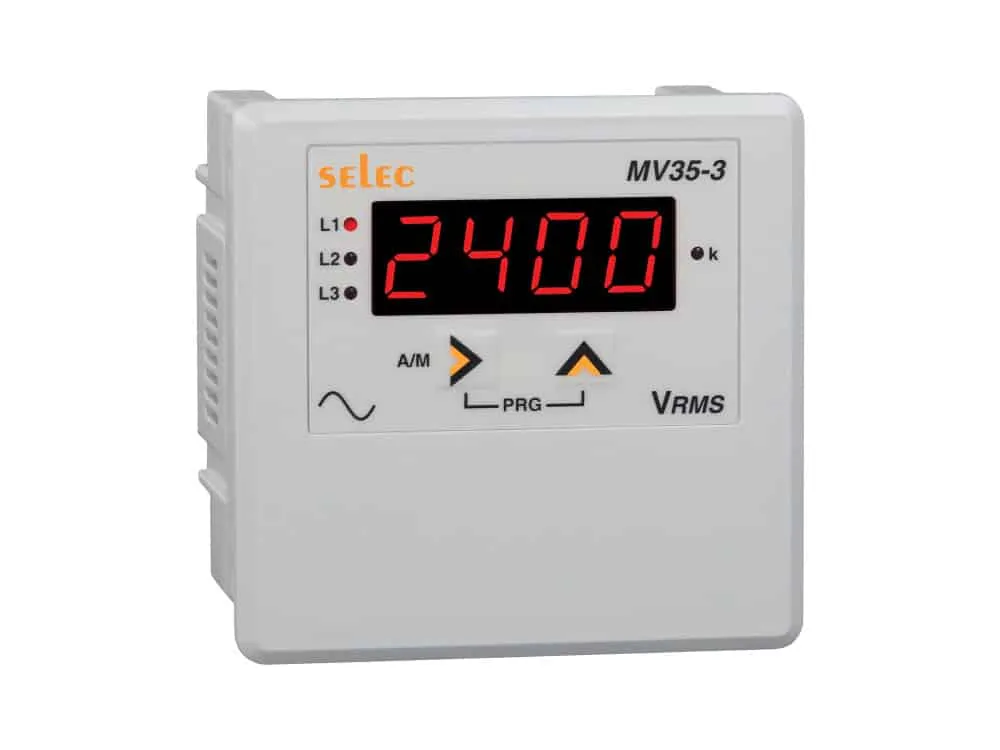 SELEC MV35-3-G-40/300V-CE Digital Voltmeter