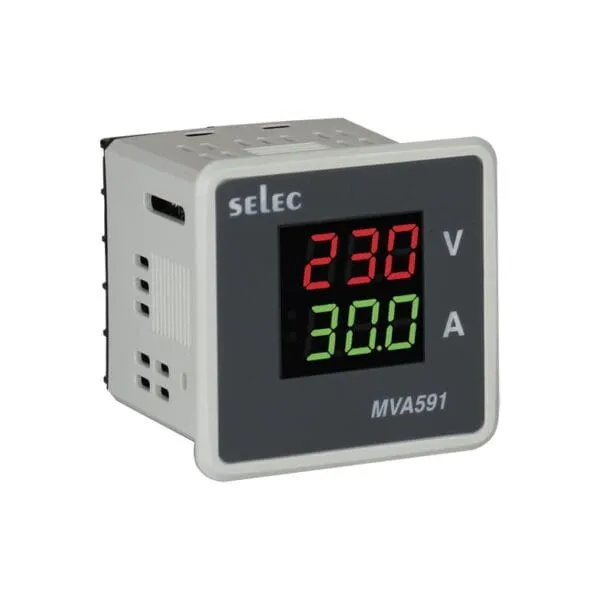 SELEC MVA591-80A-230V Volt-Amp meter