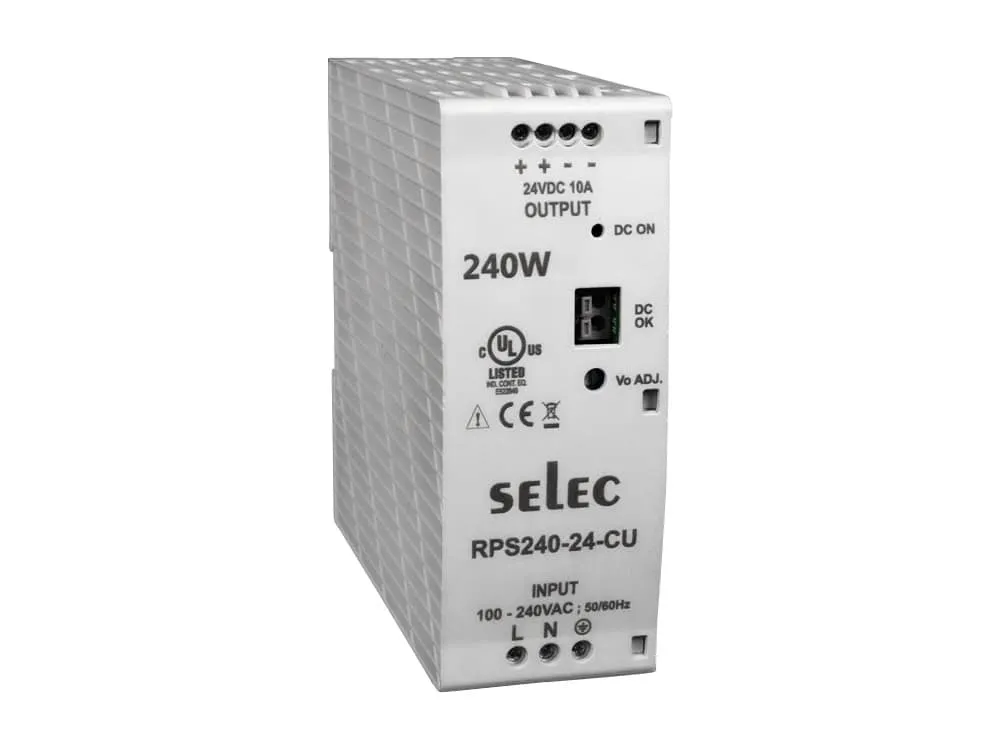 SELEC RPS240-24-CU Din Rail Mount Power Supply