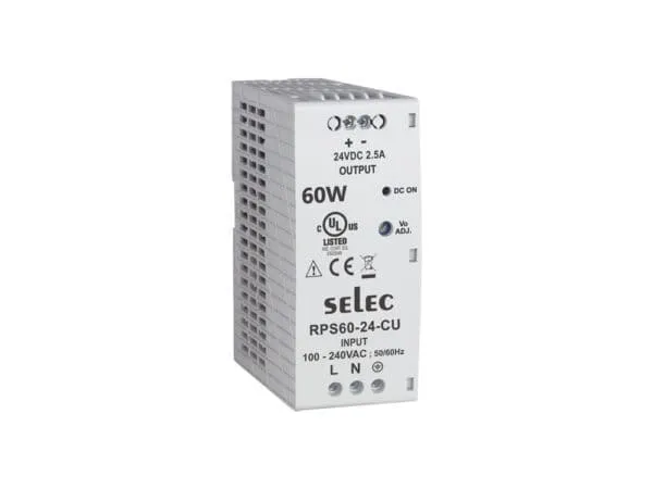 SELEC RPS60-12-CE Din Rail Mount Power Supply
