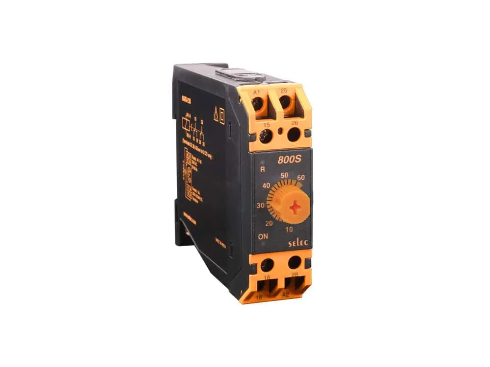 SELEC 800S-1-ON-60S-230 Analog Timers-22.5mm Din Rail