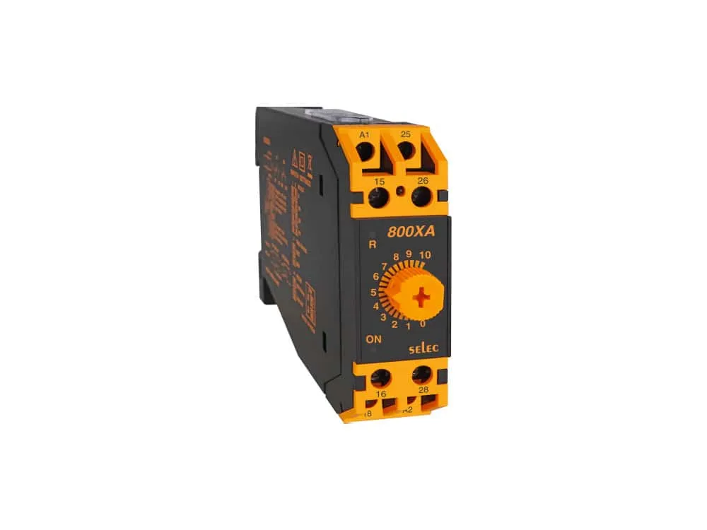 SELEC 800XA Analog Timers - 22.5mm Din Rail