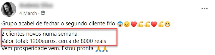Andreia Silva - 8000 2 clientes blur
