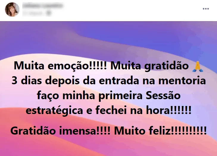 Juliana Loureiro Primeiro Clientes 3 dias blur