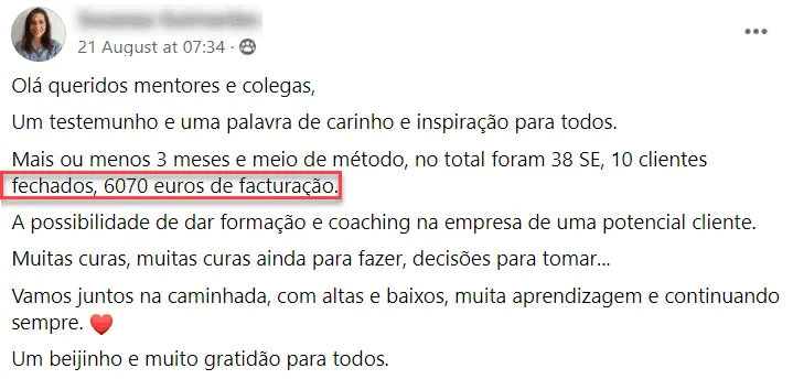 Susana 6070 Euros em 3 meses blur