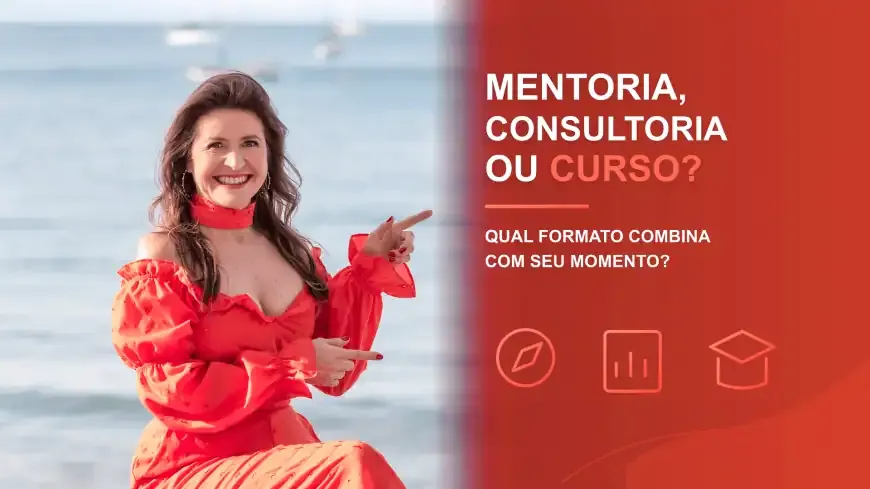Olivia Löbell apresenta as diferenças entre mentoria, consultoria e curso