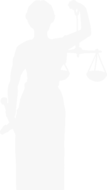 Un dessin en noir et blanc d’une femme tenant une épée et une balance.