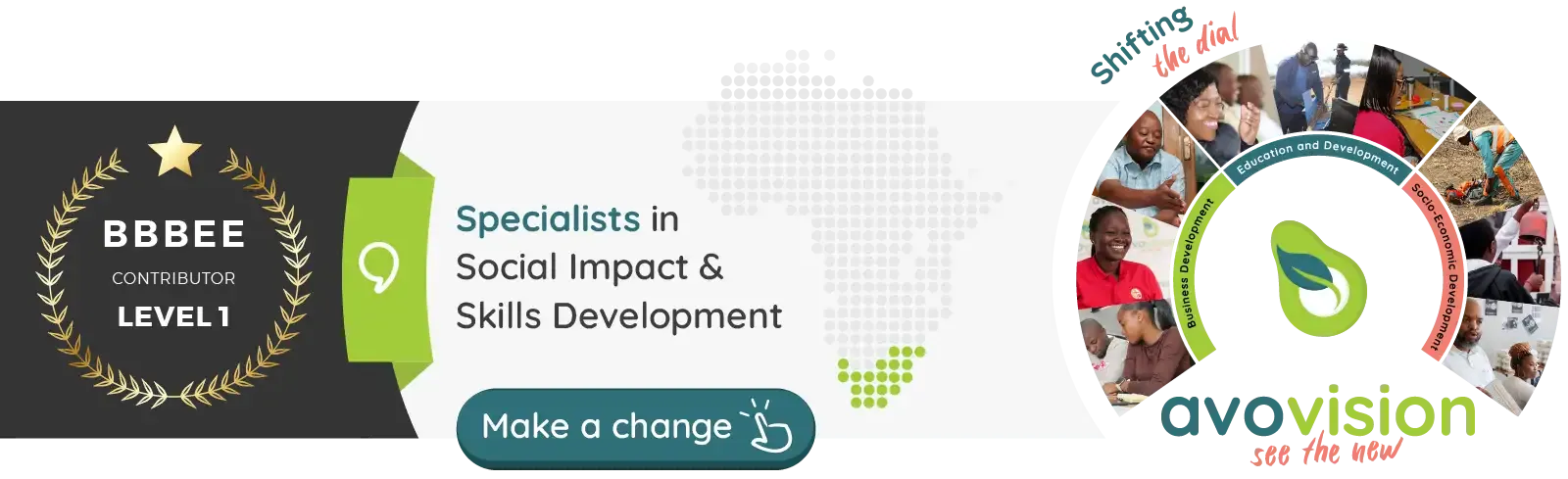 Avo Vision Avo Vision, a South Africa-based B2B company, specializes in Social Impact, Skills Development, ECD, Business & Enterprise Development, Property Finance, and Community Empowerment solutions.