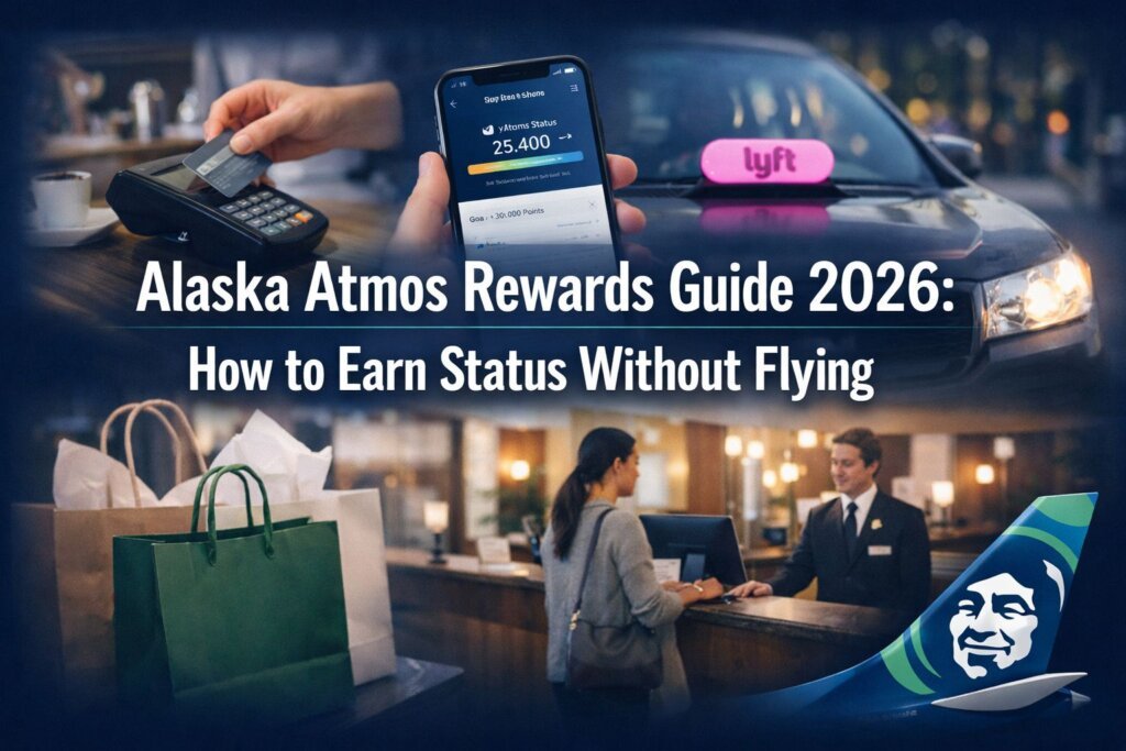 Alaska Atmos Rewards Guide 2026: How to Earn Status Without Flying