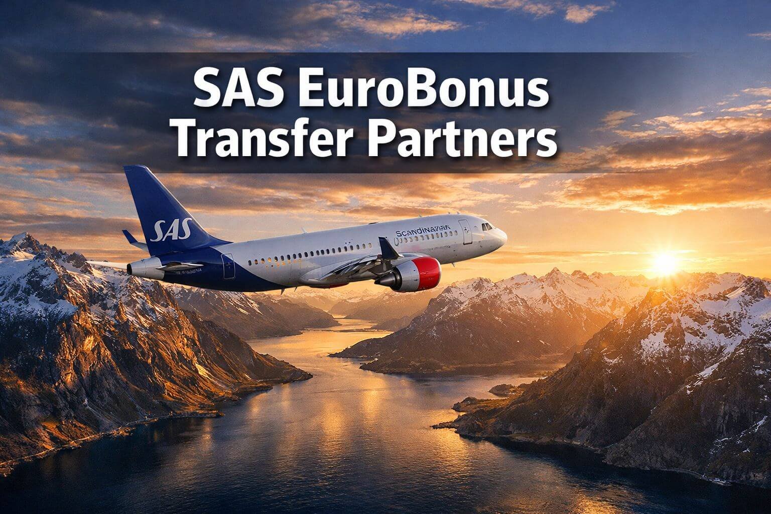 SAS EuroBonus Transfer Partners Professional () hero image with 'SAS EuroBonus Transfer Partners' in extra large white with deep effect, centered