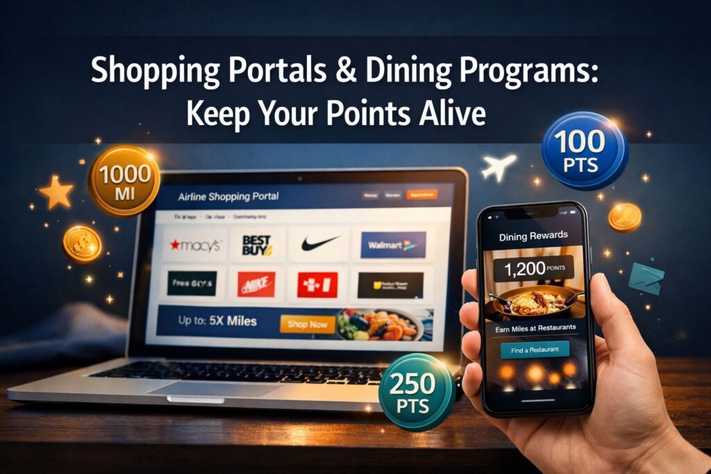 Shopping Portals and Dining Programs: The Easiest Way to Keep Points from Expiring Shopping Portals and Dining Programs: The Easiest Way to Keep Points from Expiring