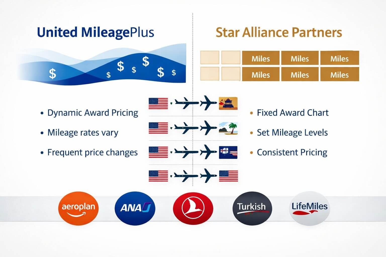 Detailed () infographic-style image showing a split-screen comparison table on a clean white background. Left side labeled