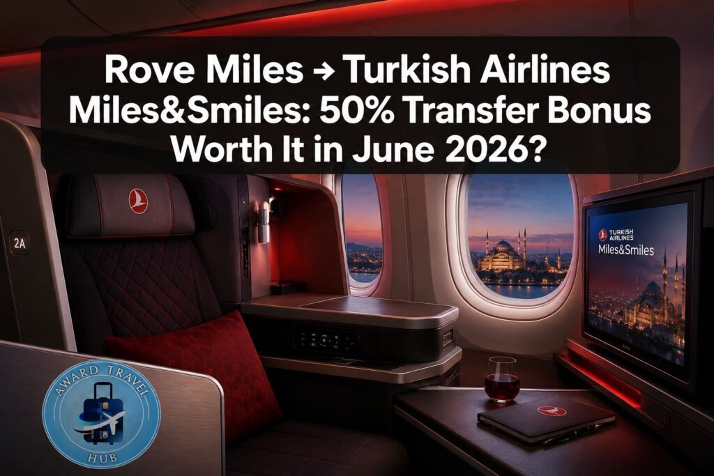 Rove Miles Turkish Airlines Transfer Bonus June 2026: Is the 50% Boost Worth It?