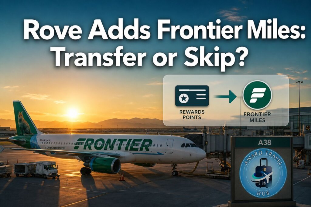 Rove Adds Frontier Miles as a Transfer Partner: Should You Transfer or Skip?