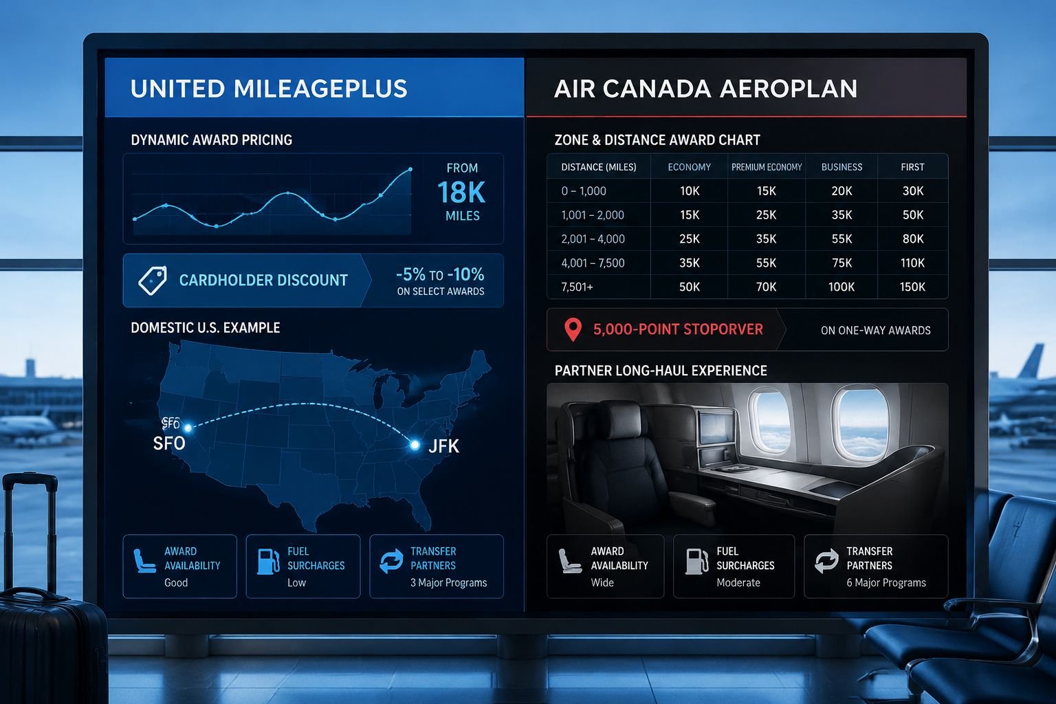 Airline Loyalty Programs Comparison 2026: Best Earning, Award Charts & Elite Benefits Star Alliance Airline Loyalty Programs Comparison: United MileagePlus vs Air Canada Aeroplan