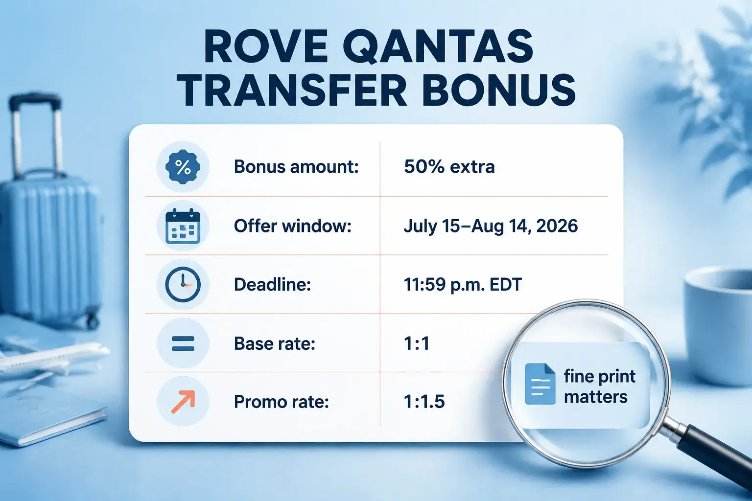 Rove to Qantas Transfer Bonus 2026: Transfer, Book, or Skip? Transfer, Book, or Skip: A Decision Framework