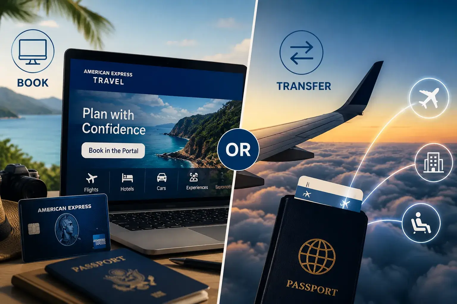 American Express Travel Portal 2026: When to Book There Instead of Transferring Editorial landscape image () for the article section "American Express Travel Portal 2026: When to Book There Instead of