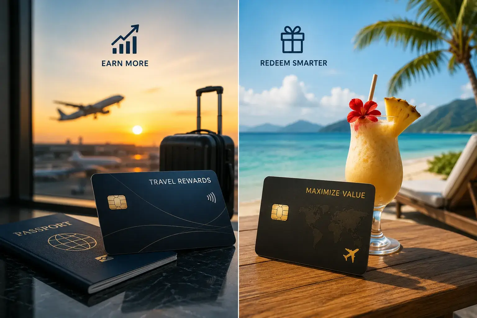 Travel Credit Cards Rewards Explained: Earning Rates vs Redemption Value in 2026 Editorial landscape image () for the article section "Travel Credit Cards Rewards Explained: Earning Rates vs Redemption