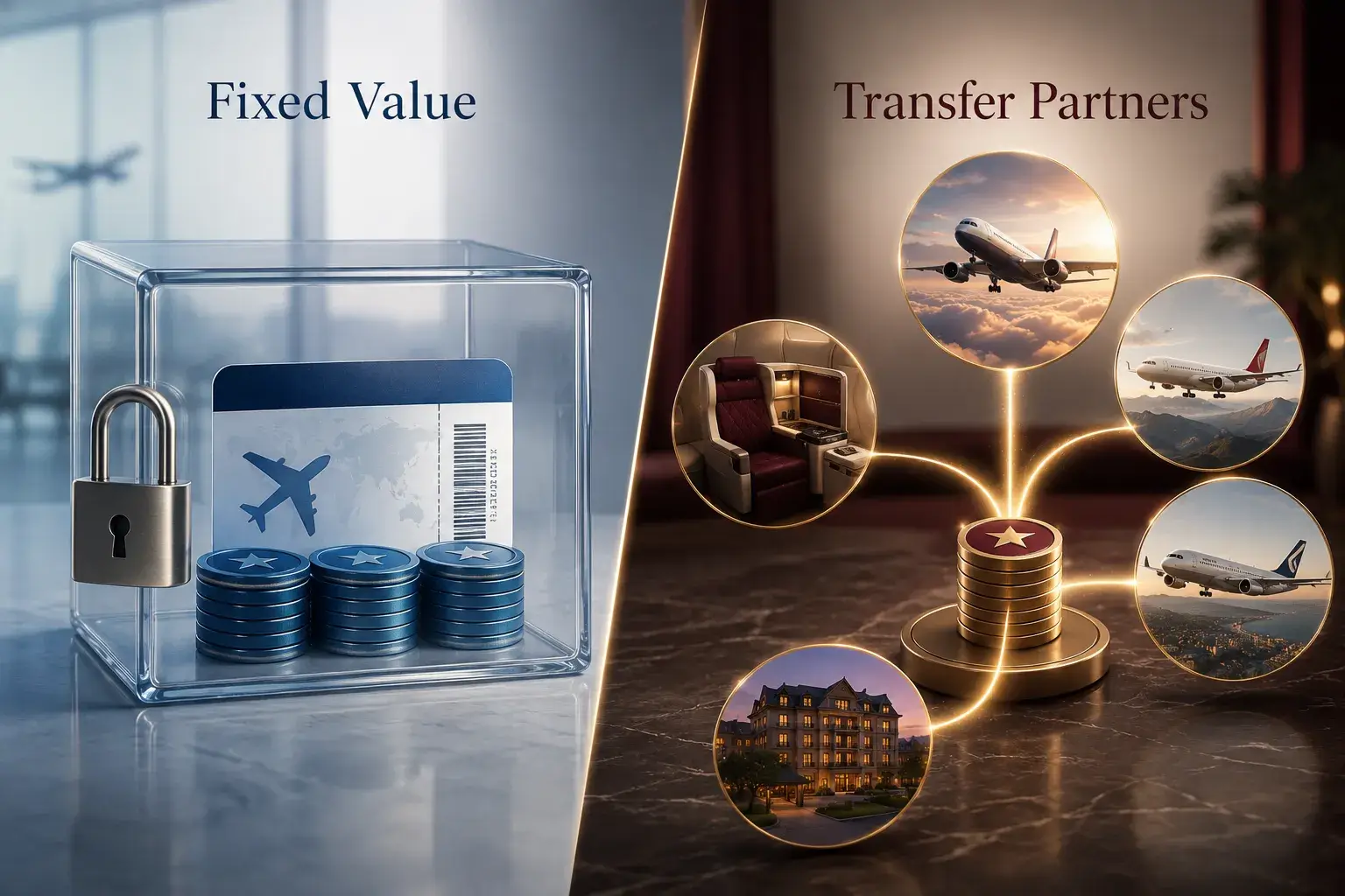 Travel Credit Cards Rewards Explained: Earning Rates vs Redemption Value in 2026 Fixed-Value vs Transferable Currencies: The Ceiling Difference