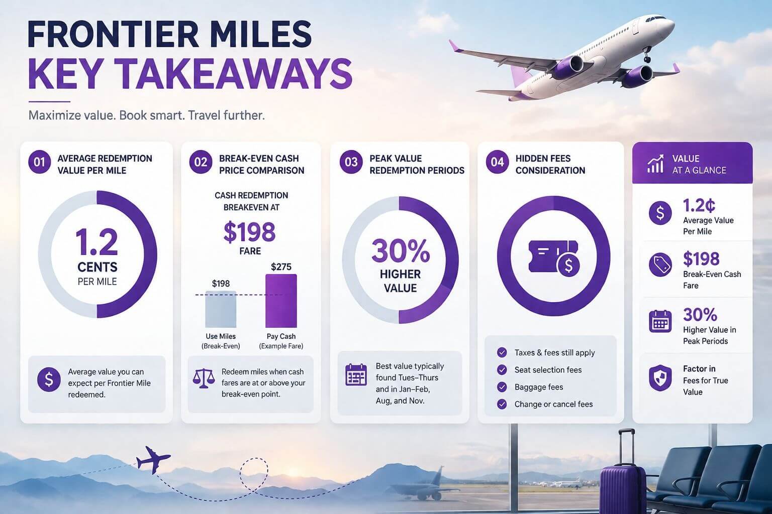 Are Frontier Miles Worth It? When to Use Miles vs. Pay Cash on Frontier How to value a Frontier Miles redemption