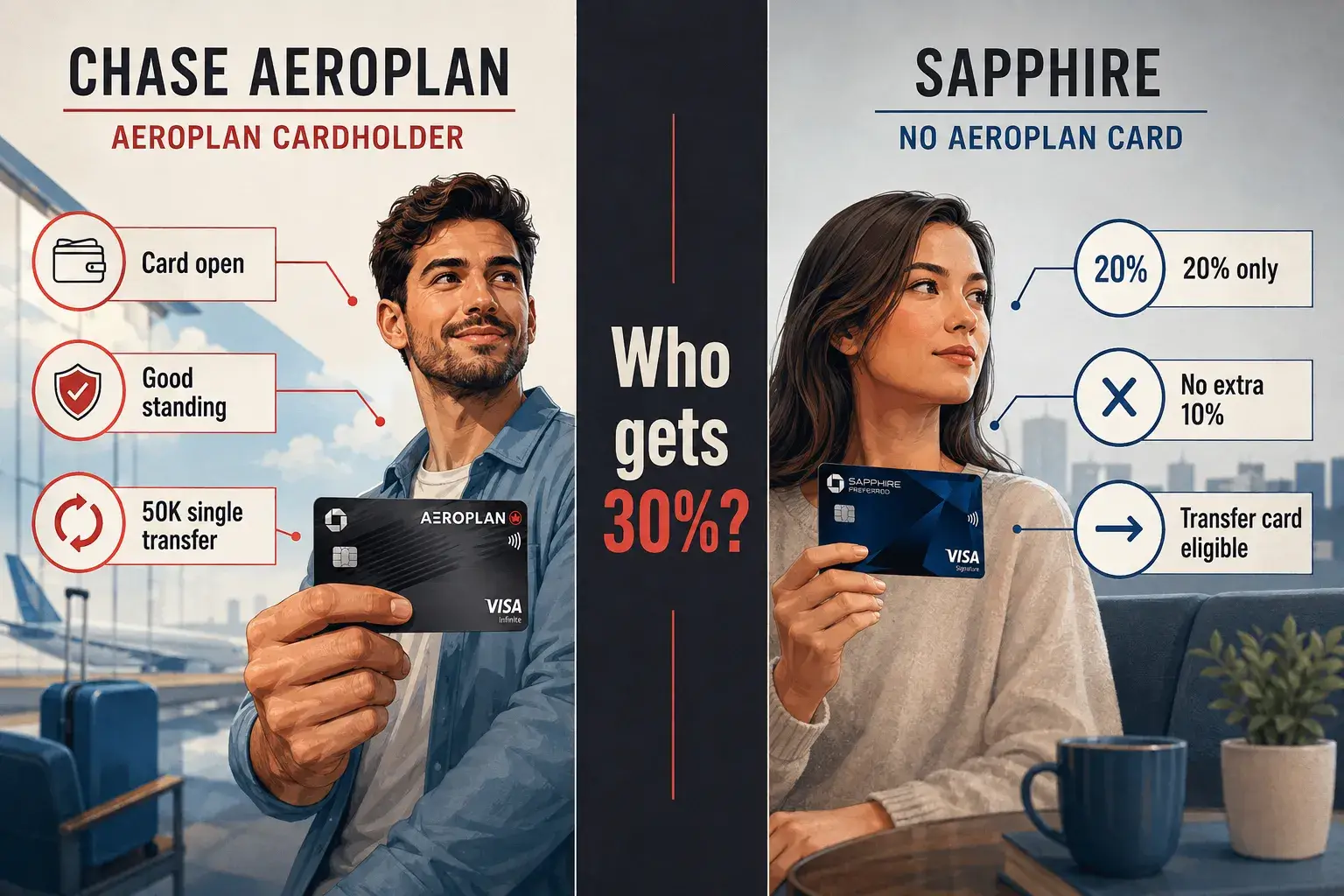 Chase to Aeroplan 20% Transfer Bonus Ends September 30, 2026: Who Actually Qualifies for the Extra 10% The Extra 10%: Who Qualifies and What Chase Actually Requires