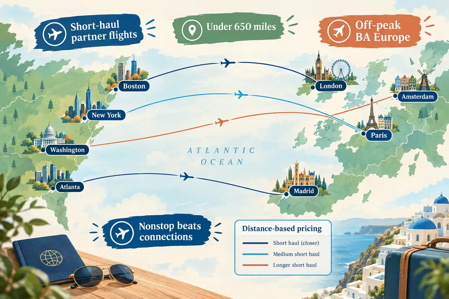 Capital One to British Airways Avios Transfer Bonus: 20% Short-Haul and Partner Sweet Spots Short-Haul Partner Awards Where Avios Shine