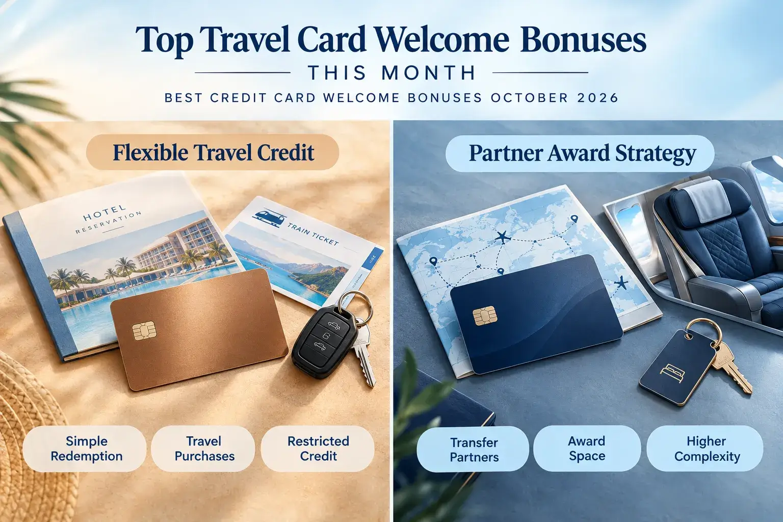 Best Credit Card Welcome Bonuses October 2026: Top Travel Offers Ranked Top Travel Card Welcome Bonuses This Month