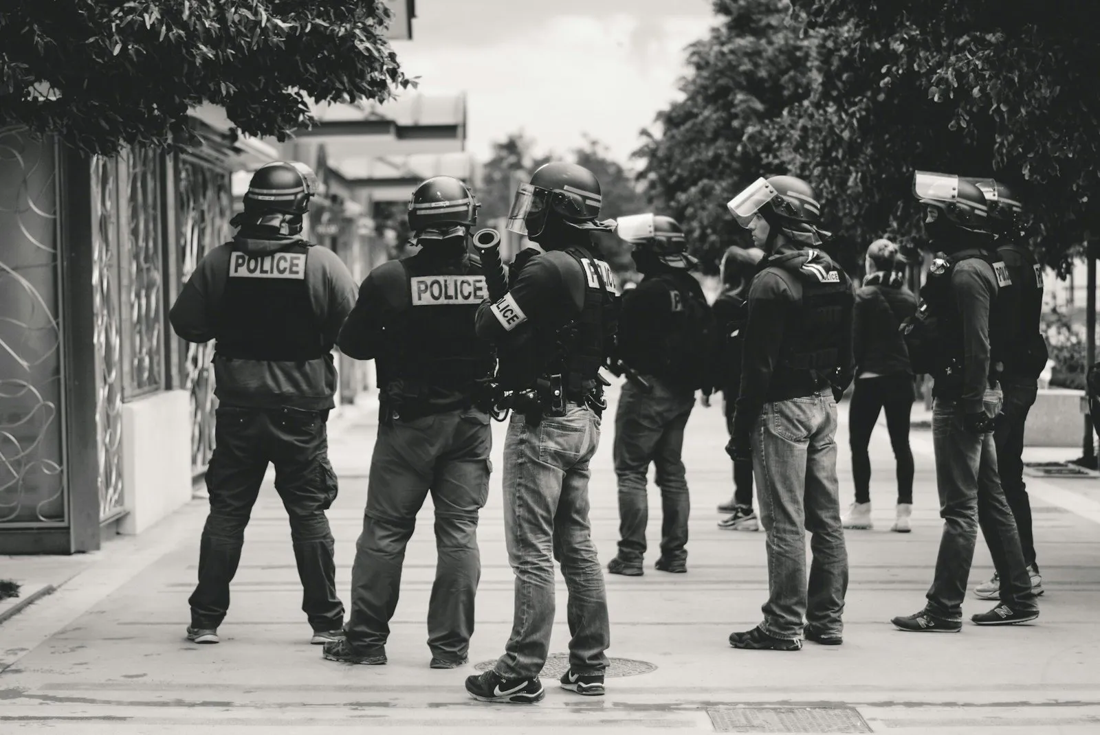 Policier en action