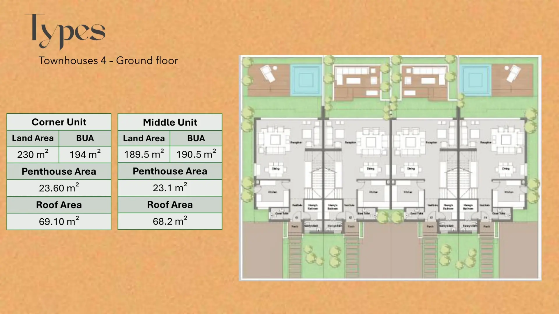 Ground-floor townhouse plan in تالي, Badya