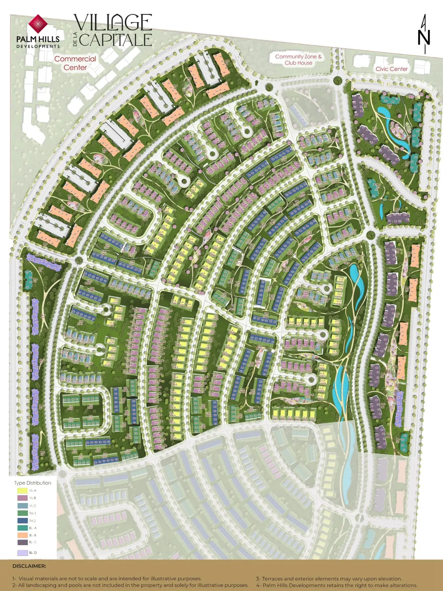 Village de la Capitale 2 Village de la Capitale Palm Hills master plan
