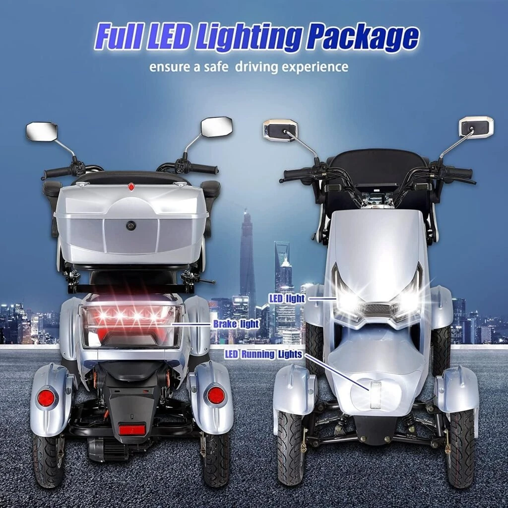 Mobility Scooters for Seniors Adults 500lbs Capacity - All Terrain Electric Powered Wheelchair Device - Heavy Duty Mobility Scooter for Travel, Elderly w/Remote Key (SwiftScoot) Mobility Scooters for Seniors Adults 500lbs Capacity - All Terrain Electric Powered Wheelchair Device - Heavy Duty Mobility Scooter for Travel, Elderly w/Remote Key (SwiftScoot)