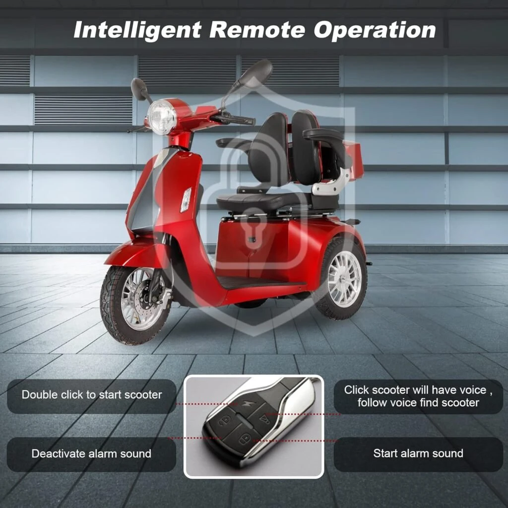 Mobility Scooters for Seniors Adults 500lbs Capacity - All Terrain Electric Powered Wheelchair Device - Heavy Duty Mobility Scooter for Travel, Elderly w/Remote Key (SwiftScoot) Mobility Scooters for Seniors Adults 500lbs Capacity - All Terrain Electric Powered Wheelchair Device - Heavy Duty Mobility Scooter for Travel, Elderly w/Remote Key (SwiftScoot)