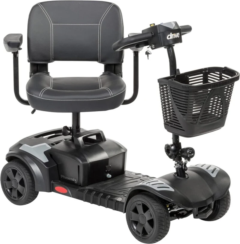 Drive Medical Phoenix LT 4 Wheel Mobility Scooter 350lb Weight Cap New Model, Red/Blue/Grey Drive Medical Phoenix LT 4 Wheel Mobility Scooter 350lb Weight Cap New Model, Red/Blue/Grey