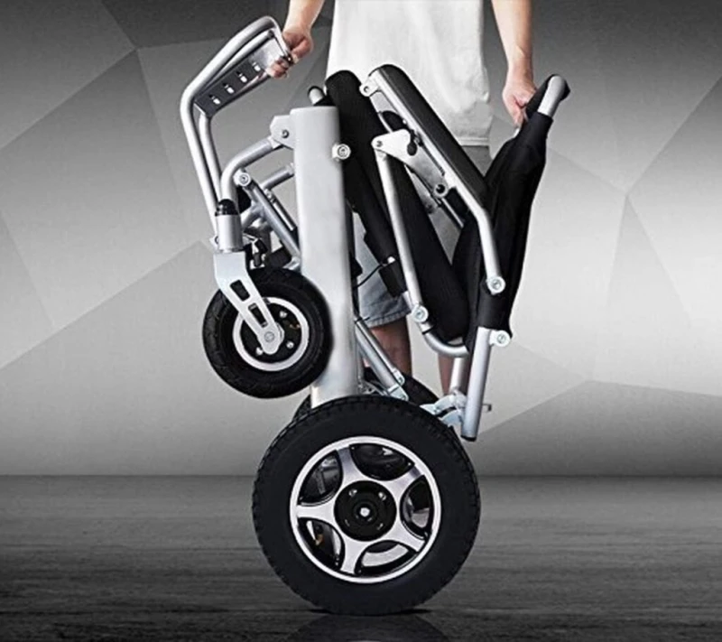 Fold Travel Lightweight Motorized Electric Power Wheelchair Scooter, Aviation Travel Safe Electric Wheelchair Foldable Heavy Duty Power Wheel Chair Fold Travel Lightweight Motorized Electric Power Wheelchair Scooter, Aviation Travel Safe Electric Wheelchair Foldable Heavy Duty Power Wheel Chair