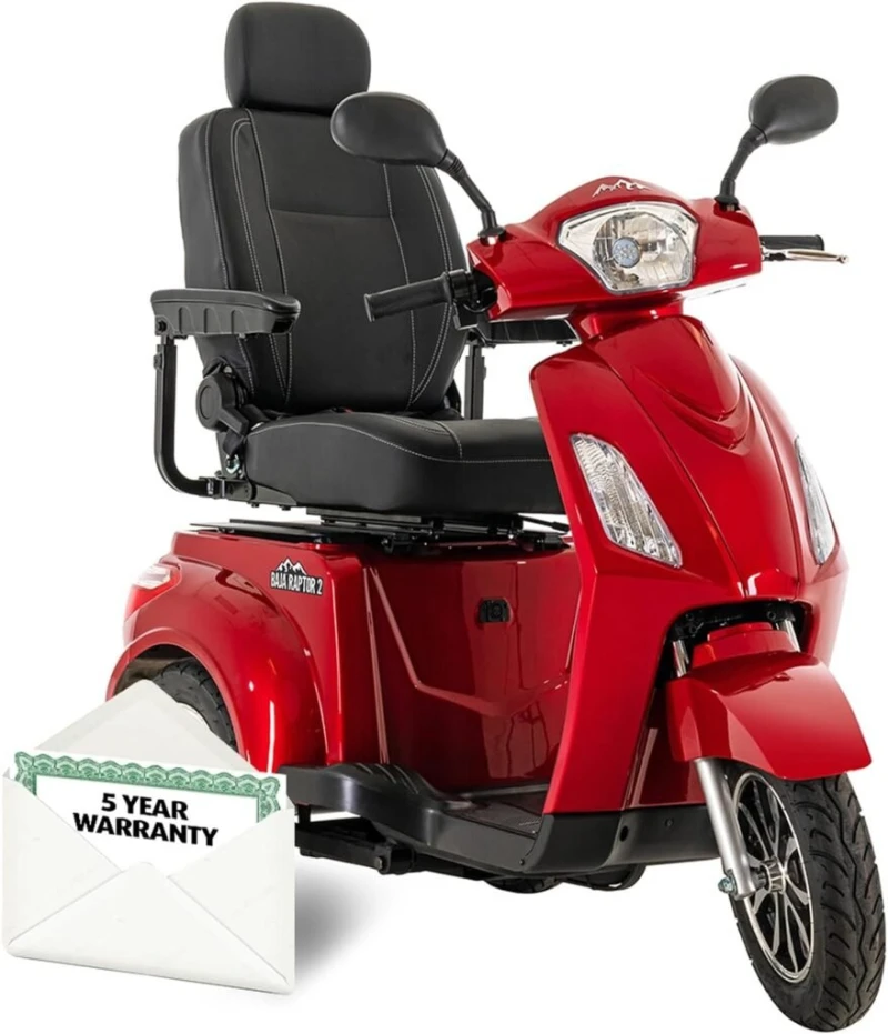 Pride Raptor Scooter - 3 Wheel Scooter Electric Mobility