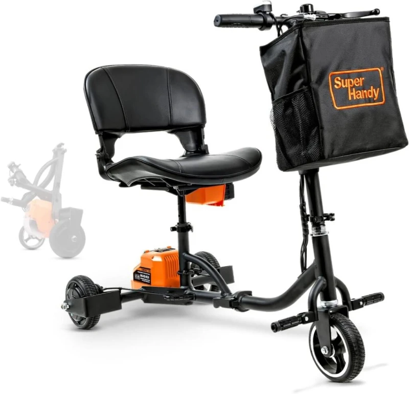 superhandy 3 wheel airline approved mobility scooter